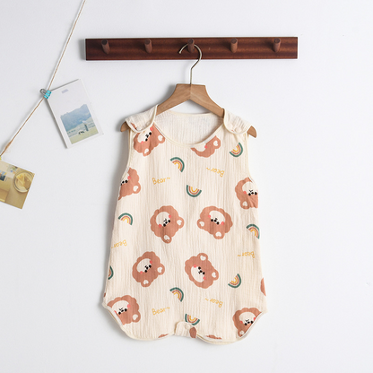 SleepBloom™ – Luchtige Musselin Zomerslaapzak – Baby Slaapcomfort Set