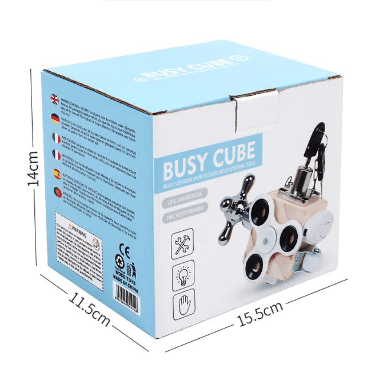 4Ever Wood - Busy Cube -  Ontwikkel de handvaardigheid