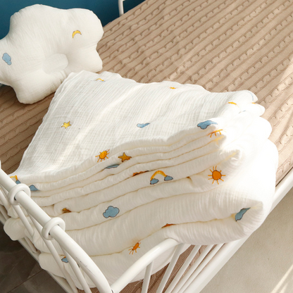 SnuggleDry™ – Zacht Musselin Baby Badhanddoek – Comfortabele Droogdoek voor Kleintjes