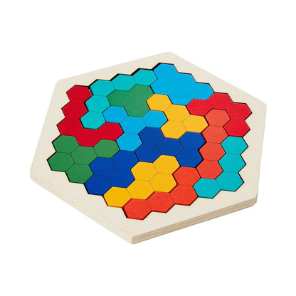 4Ever Wood HexaLogic™ – Montessori puzzel  – Educatief houten speelgoed
