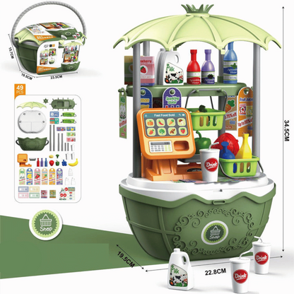 Ice Cart™ - Mobiele ijs- en snoepkar voor kinderen - ijswagen