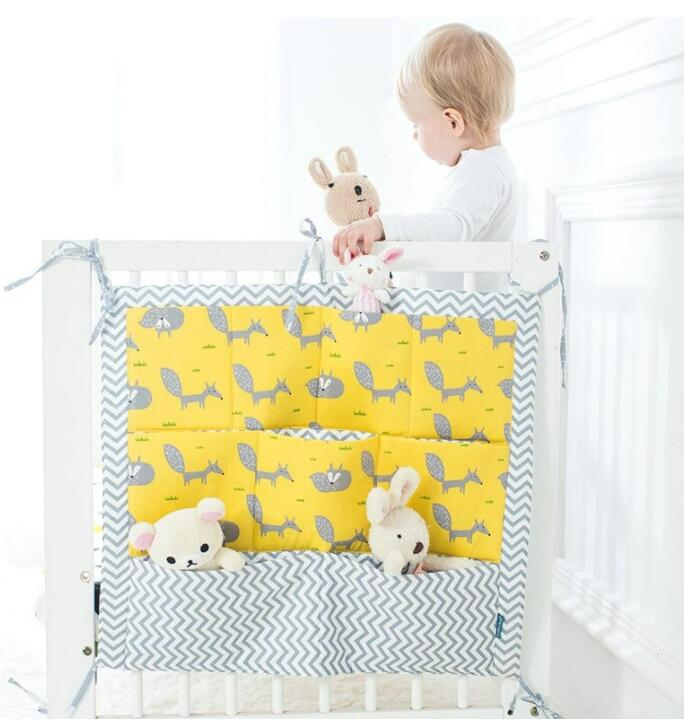 CribCaddy™ – Kleurrijke Babybed Opbergzak – Handige Stijlvolle Organizer