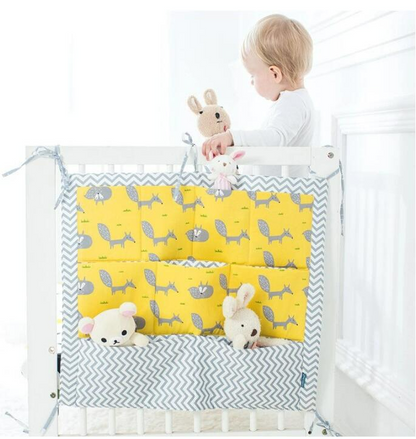 CribCaddy™ – Kleurrijke Babybed Opbergzak – Handige Stijlvolle Organizer