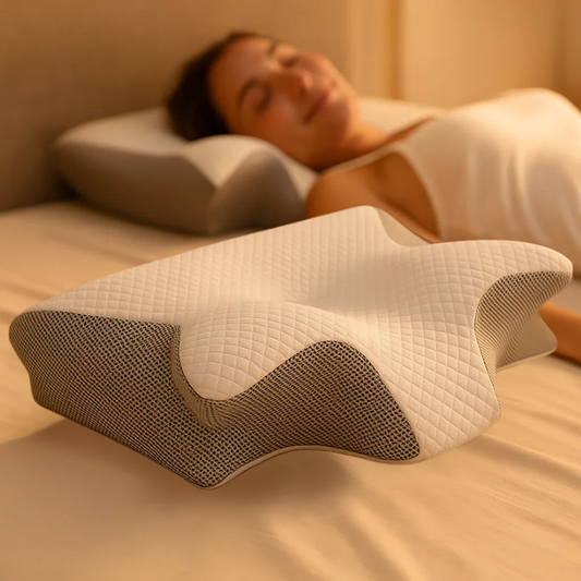 NeckEase™ – Ergonomisch Memory Foam Kussen – Comfortabele Slaap Ondersteuning