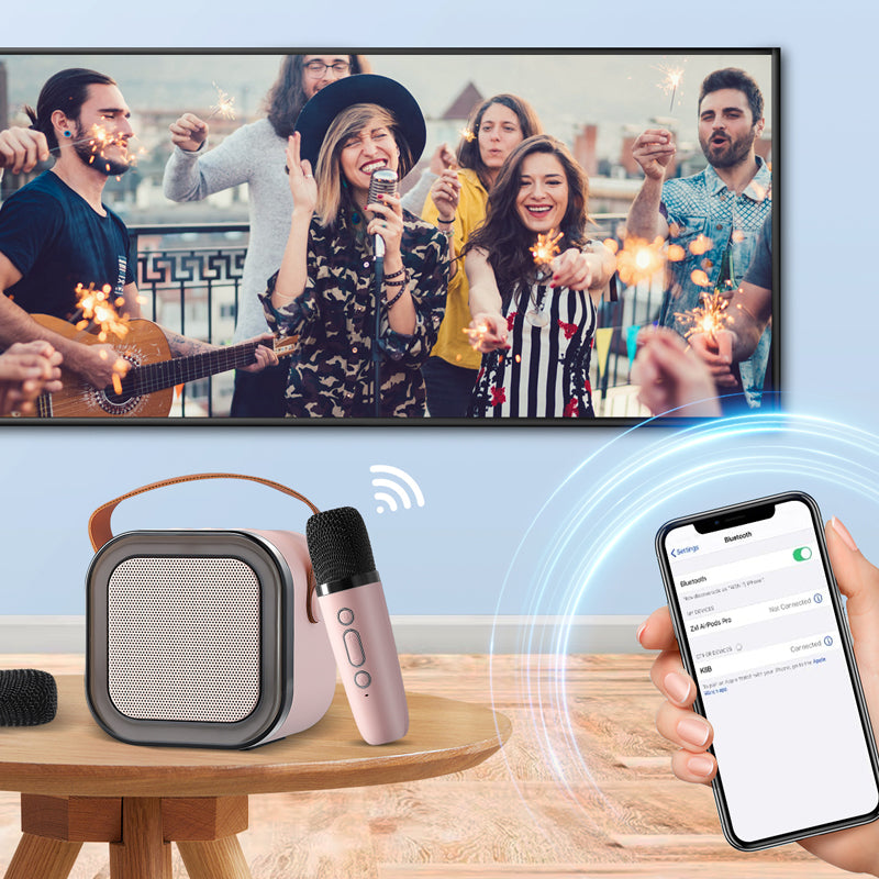 4Little | Mini karaoke set met draadloze microfoons