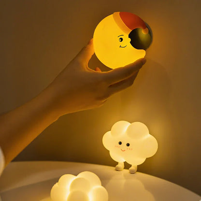 DroomHemel™ – Kinder Nachtlampjes Ster, Maan Wolk – Zachte Droomverlichting