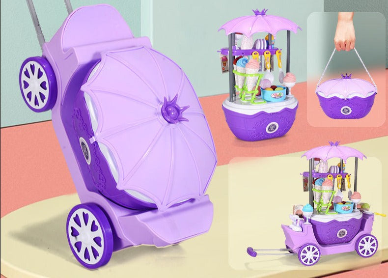 Ice Cart™ - Mobiele ijs- en snoepkar voor kinderen - ijswagen