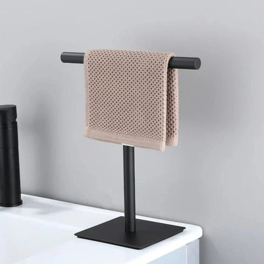 CounterTowelLuxe™ – Vrijstaand Handdoekrek voor Aanrecht – Stabiele Badkamer Handdoekhouder