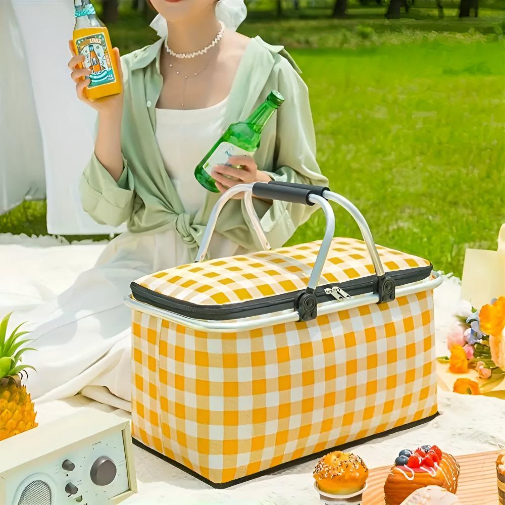 CheckNest™ – Opvouwbare Picknickmand – Geïsoleerde Outdoor Mand