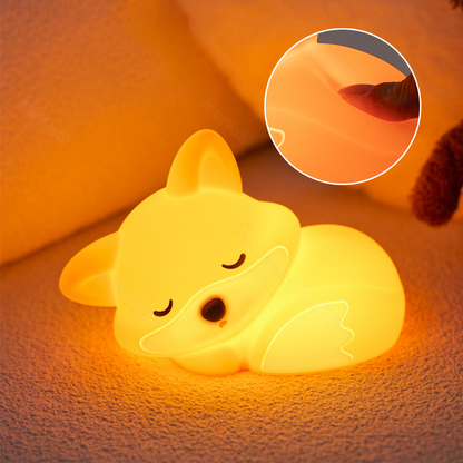 VosjeRust™ – Knuffel Vos Nachtlamp – Zachte LED Sfeerverlichting