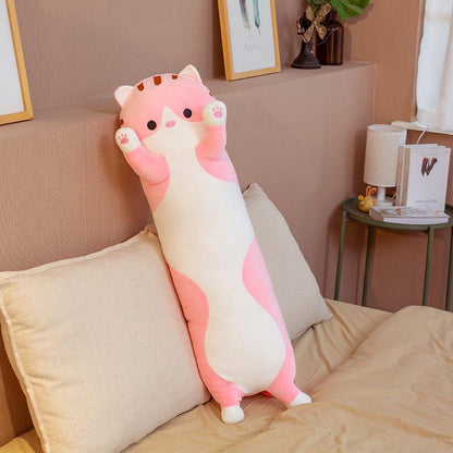 SnugBuddy™ – Langwerpig Kussen met Cartoonprint – Zachte Knuffelsteun