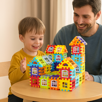 HappyHouses™ – Bouw, Lach en Leer Samen - Bouw Speelgoed