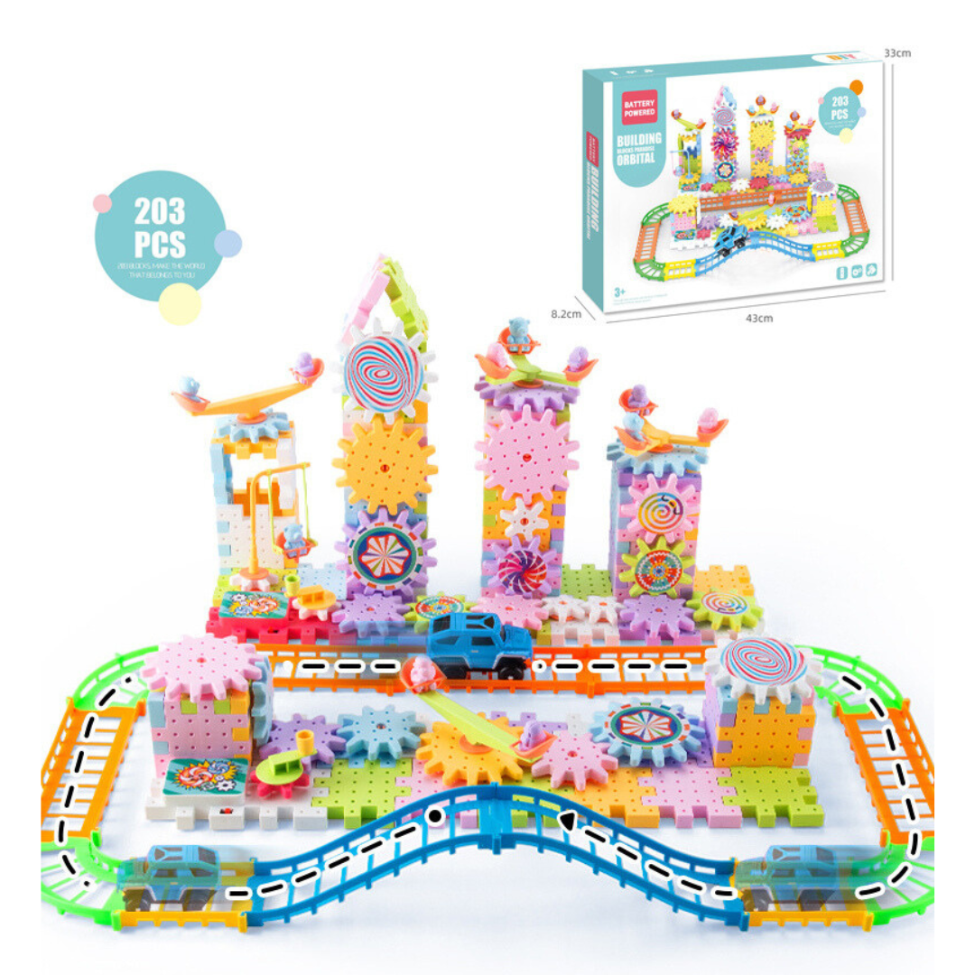 Spin&Build™ - Roterende Montessori Bouwset - Creatief bouw speelgoed