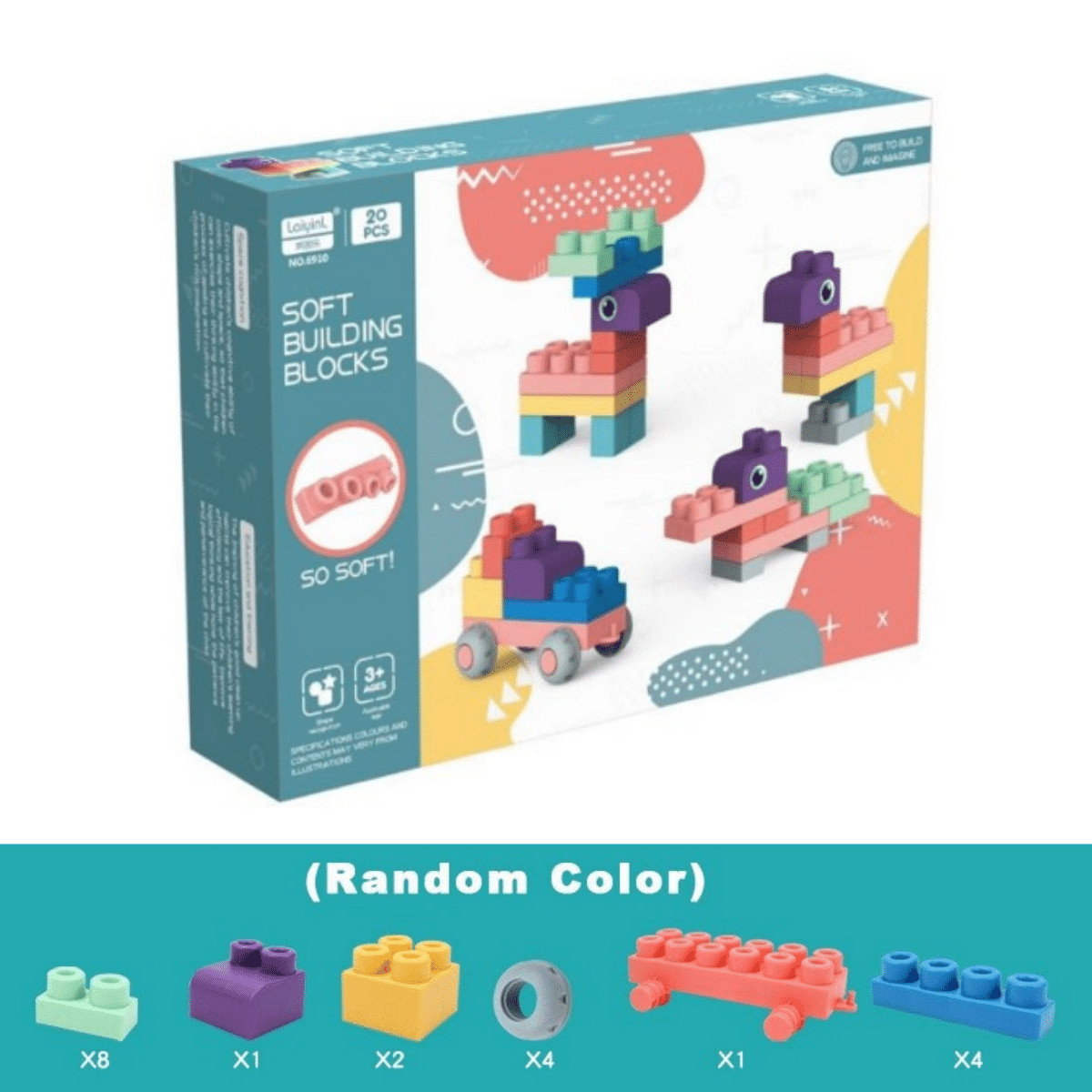 Soft Building Blocks™ -  Veilige zachte blokken voor eindeloos speelplezier
