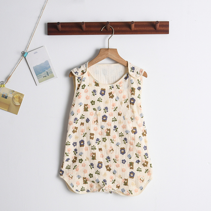 SleepBloom™ – Luchtige Musselin Zomerslaapzak – Baby Slaapcomfort Set