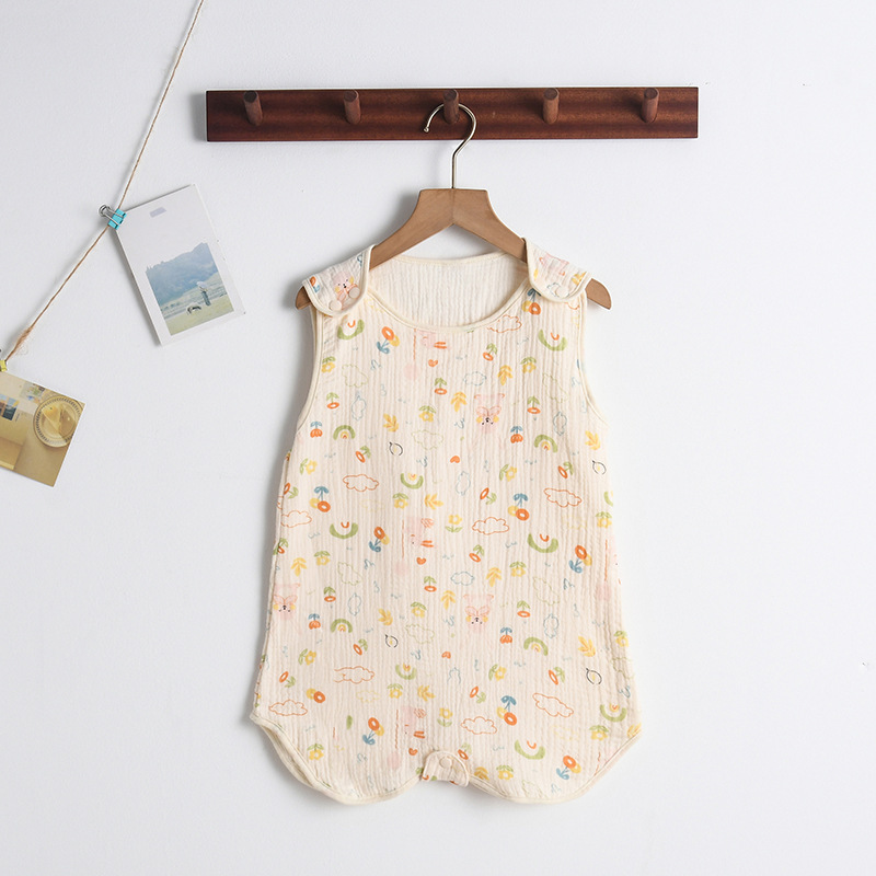 SleepBloom™ – Luchtige Musselin Zomerslaapzak – Baby Slaapcomfort Set