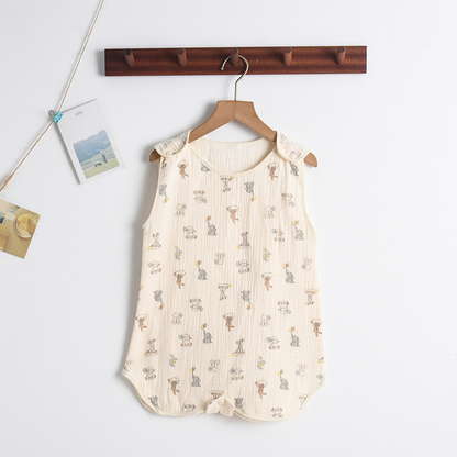 SleepBloom™ – Luchtige Musselin Zomerslaapzak – Baby Slaapcomfort Set