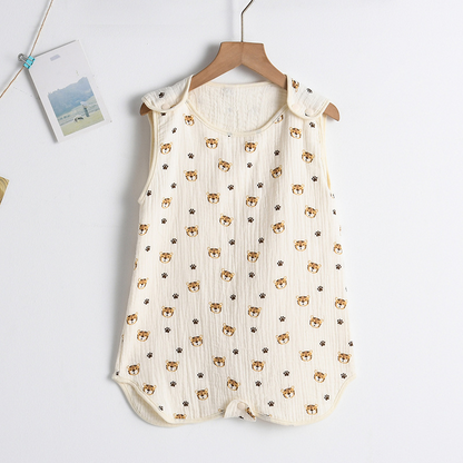 SleepBloom™ – Luchtige Musselin Zomerslaapzak – Baby Slaapcomfort Set