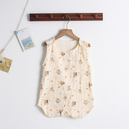 SleepBloom™ – Luchtige Musselin Zomerslaapzak – Baby Slaapcomfort Set