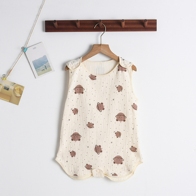 SleepBloom™ – Luchtige Musselin Zomerslaapzak – Baby Slaapcomfort Set
