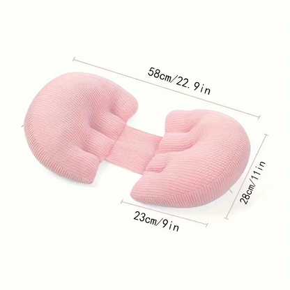 BellyDream™ – Ergonomisch Zwangerschapskussen – Volledige Ondersteuning Rustige Nachten