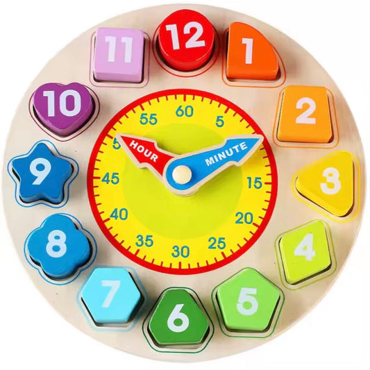 TickTockWood™ – Montessori Houten Leerklok – Educatief Speelgoed voor Peuters