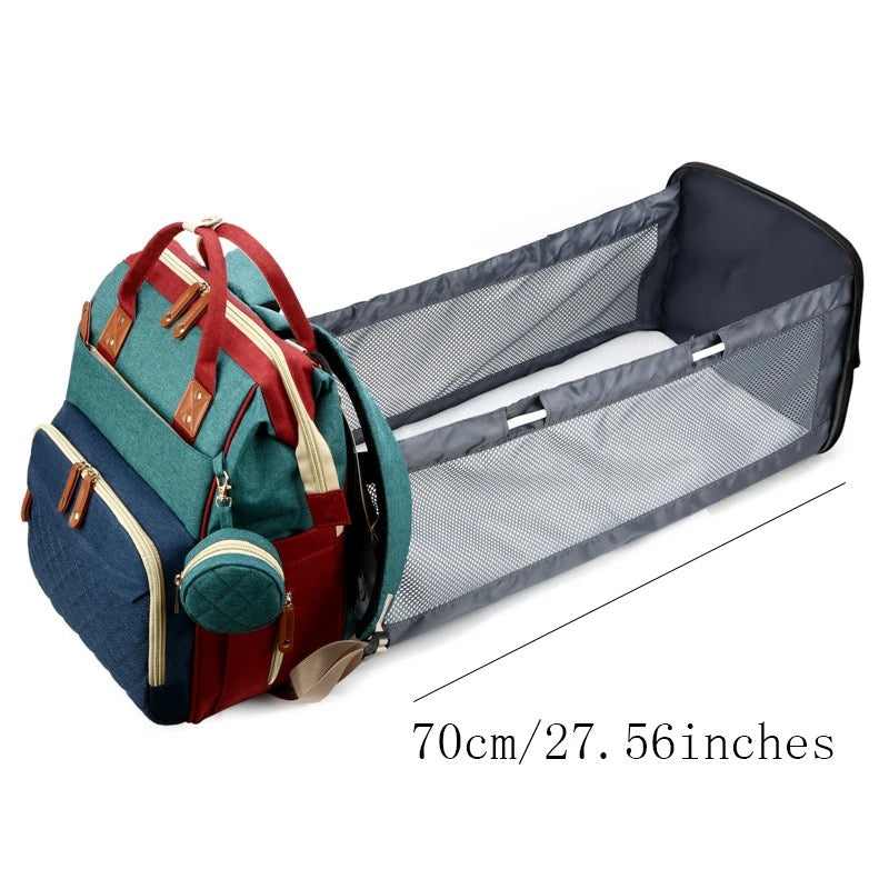 On-The-Go Crib™ – Reisvriendelijke luiertas met uitklapbaar bed - Baby essentials