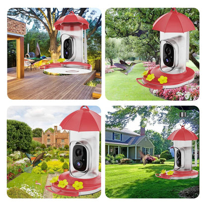 FeatherViewHD™ – Slim Vogelvoederhuis met 1080P Camera – Breedhoek Vogel Observatie