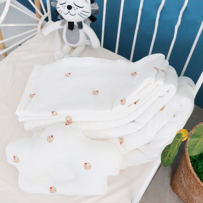 SnuggleDry™ – Zacht Musselin Baby Badhanddoek – Comfortabele Droogdoek voor Kleintjes
