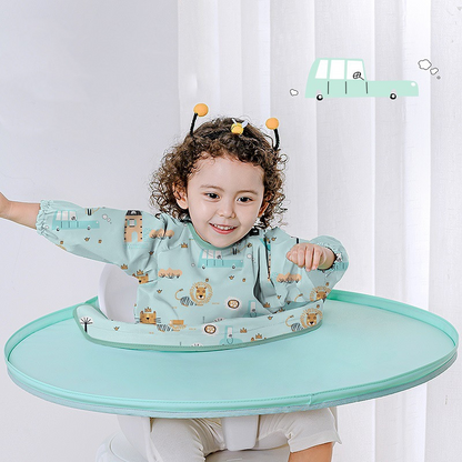 MealGuard™ – Waterdicht Baby Slabbetje met Placemat – Complete Eetstoel Bescherming
