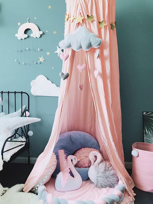 DreamVeil™ – Vintage Baby Hemel – Magische Canopy voor Kinderkamer