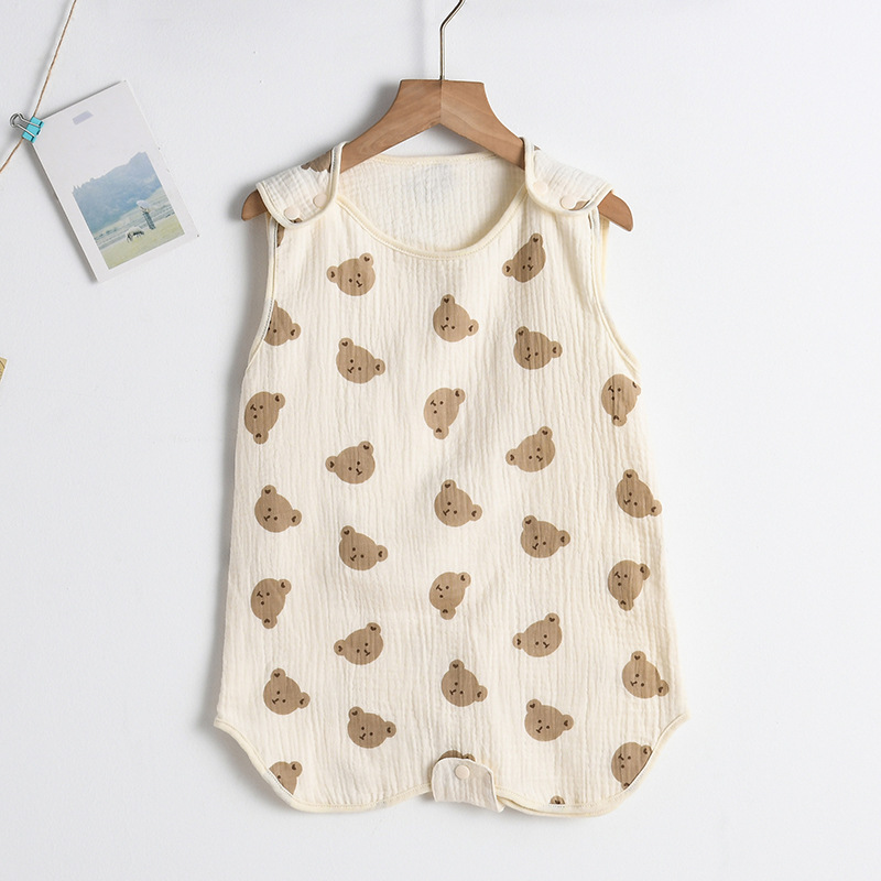 SleepBloom™ – Luchtige Musselin Zomerslaapzak – Baby Slaapcomfort Set