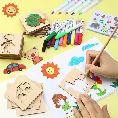 DrawBuddy™ – Creatief Tekenen met Makkelijke Stencils (20 Stuks)