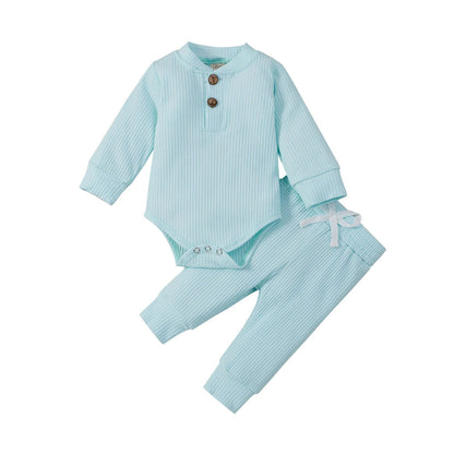 CuddleNest™ – Comfortabel Baby Kledingset – Warme Twee-Delige Outfit