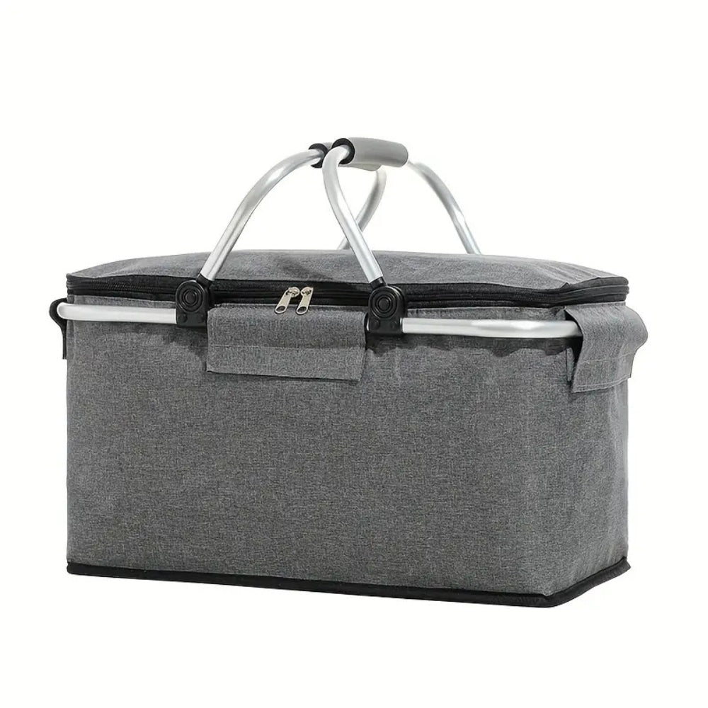 PackNest™ – Opvouwbare Lekvrije Picknickmand – Geïsoleerde Outdoor Tas