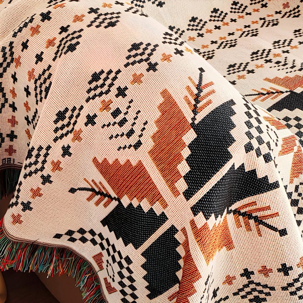 DesertVibe™ – Marokkaans Boho Picknickkleed – Bohemian buitenmat