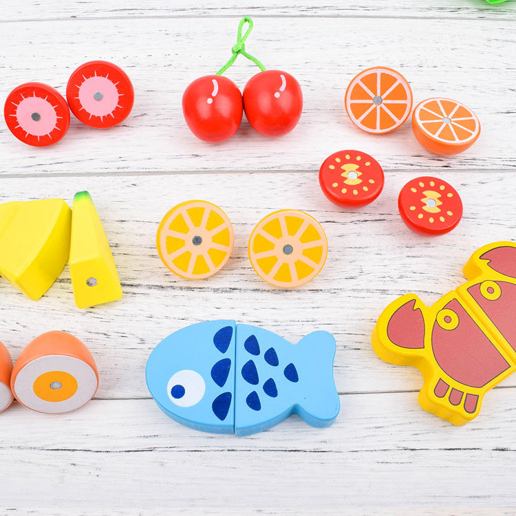 Slice & Play™ – Houten snijset voor kleine chefs - Hout speelgoed