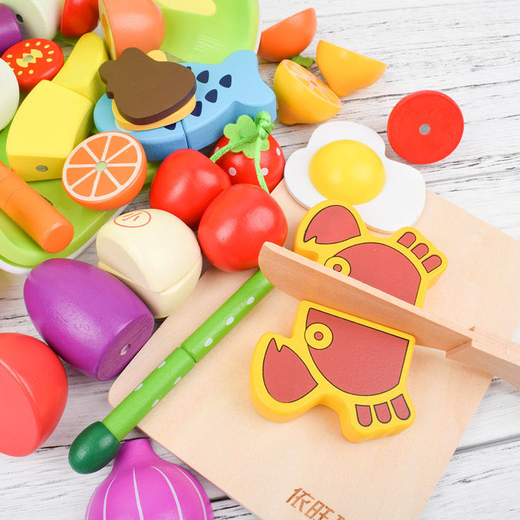 Slice & Play™ – Houten snijset voor kleine chefs - Hout speelgoed
