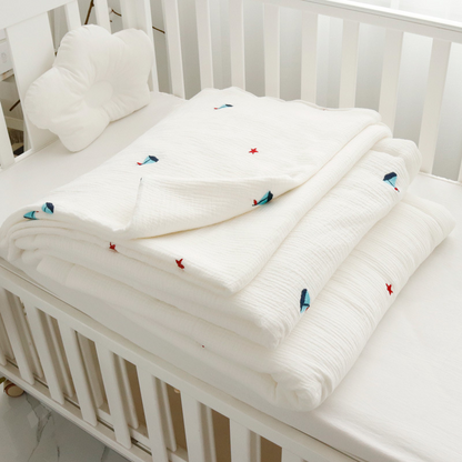 SnuggleDry™ – Zacht Musselin Baby Badhanddoek – Comfortabele Droogdoek voor Kleintjes