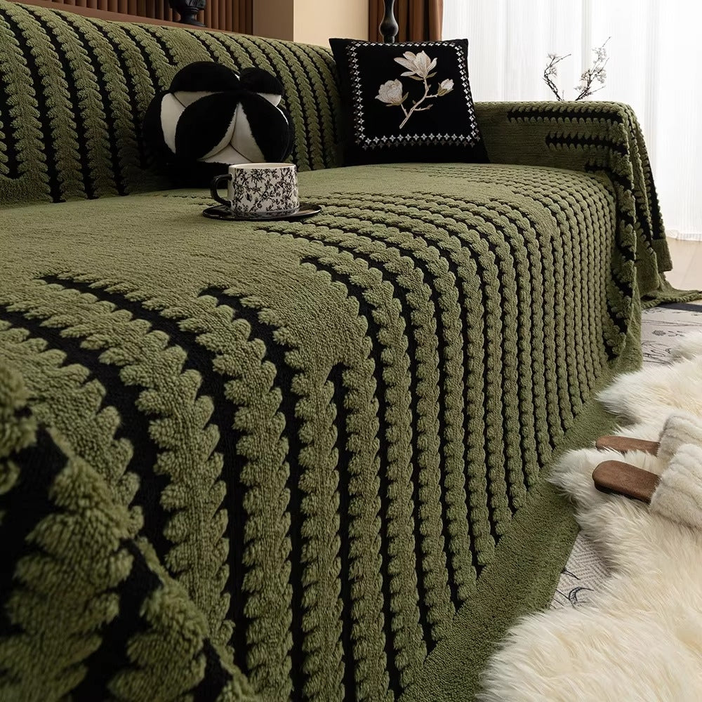 TuftLineLuxe™ – Antislip Tufted Bankcover – Warme Vintage Zitbescherming