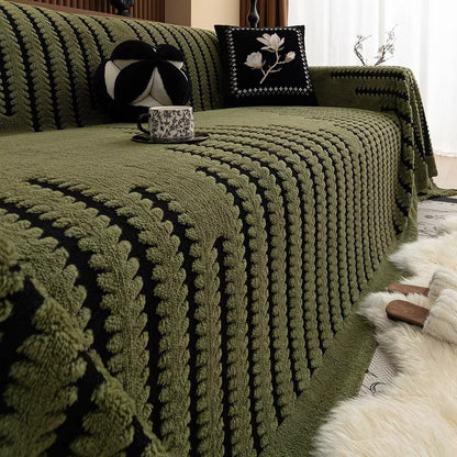 TuftLineLuxe™ – Antislip Tufted Bankcover – Warme Vintage Zitbescherming