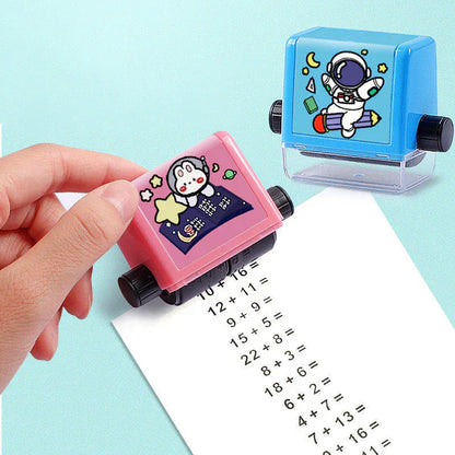 Rolling Stamp - Rekenoefeningen -  optellen, aftrekken, vermenigvuldigen, delen