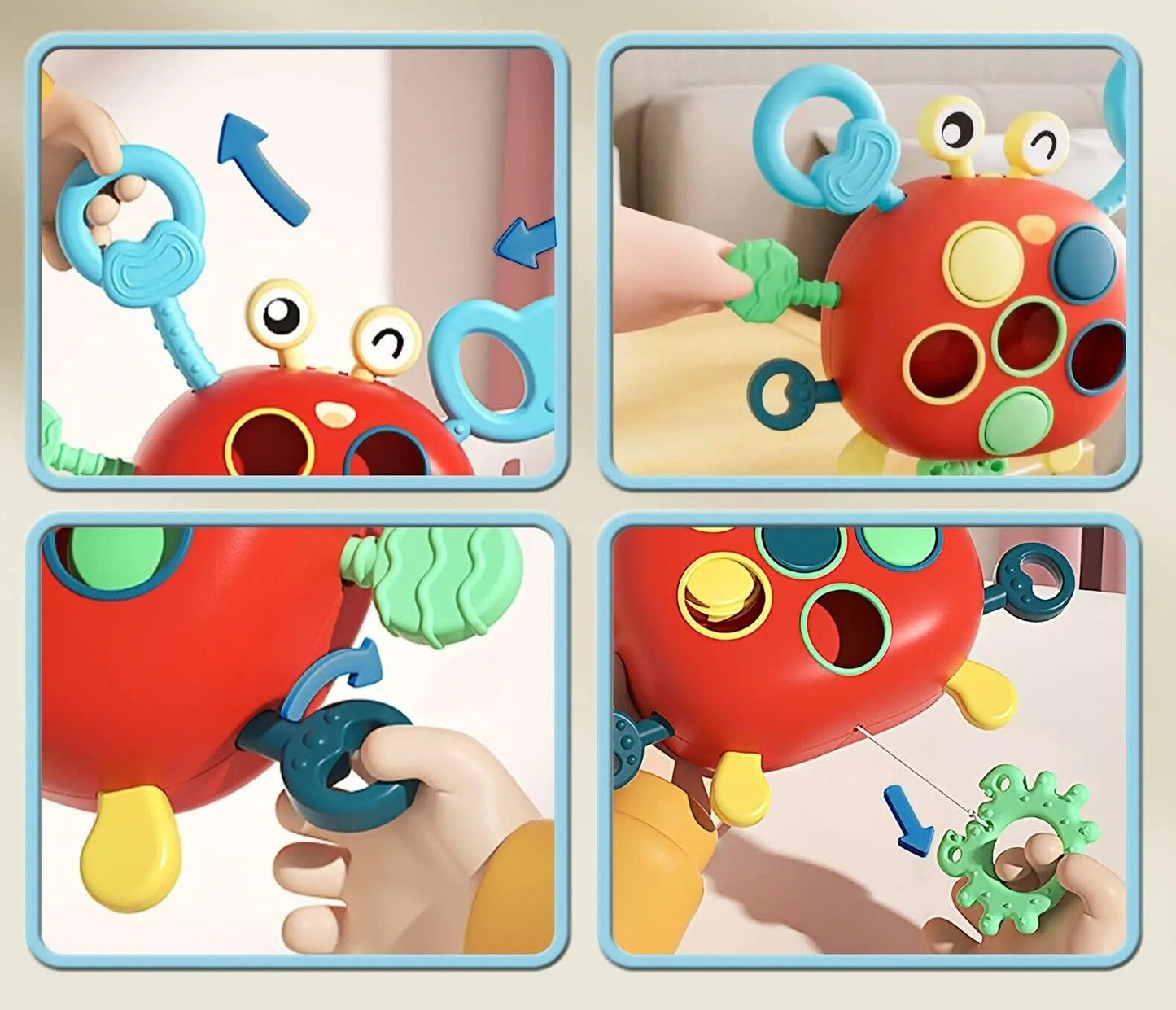 CleverCrabby™ – Bouwen, draaien en ontdekken – Interactief speelgoed