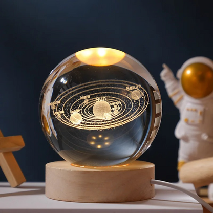 CelestiGlow™ – Betoverende Glaslamp met Hemelontwerp – LED Tafellamp