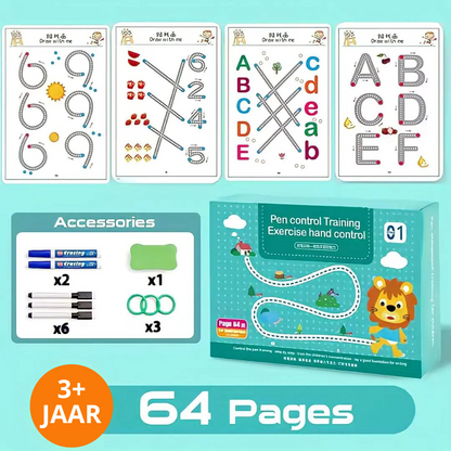 KiddoLearn™ - Hergebruikbaar schrijfboek