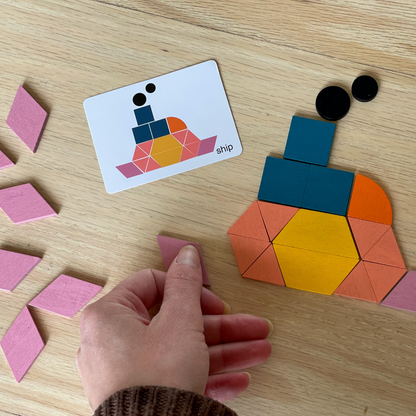 4Ever Wood™ | Geometrische Vormenpuzzel - Ontwikkel de creativiteit