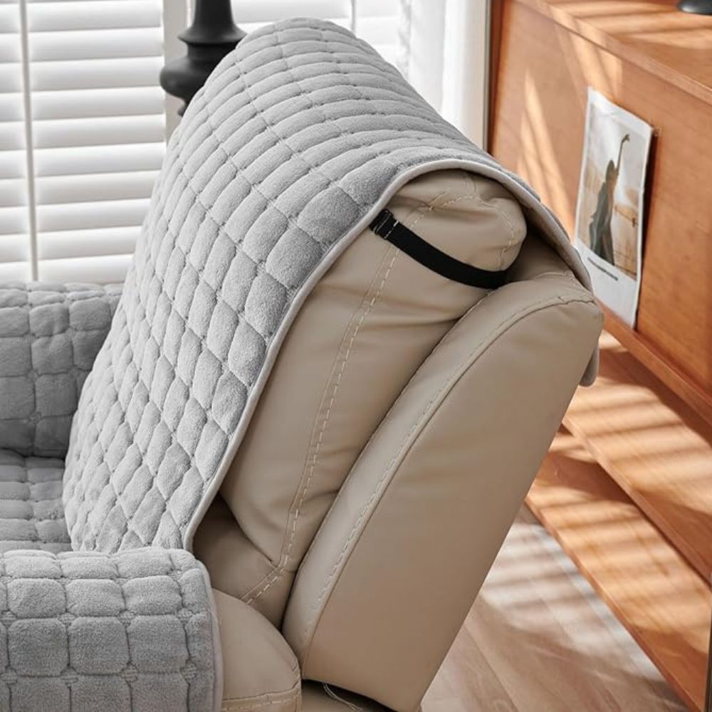 ReclineGuard™ – Antislip Microfiber Relaxfauteuil Hoes – Zachte Bescherming Met Opbergvak