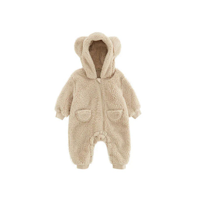 SnugTails™ – Baby fleece onesie – Zacht, veilig en super fotogeniek