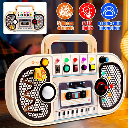PlayGlow™ – Interactieve Houten Activiteitentafel – Educatief & Sensorisch Speelplezier