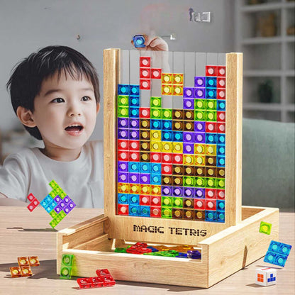 WoodLogic™ – Duurzaam Houten Puzzelbord – Educatief Familiebordspel